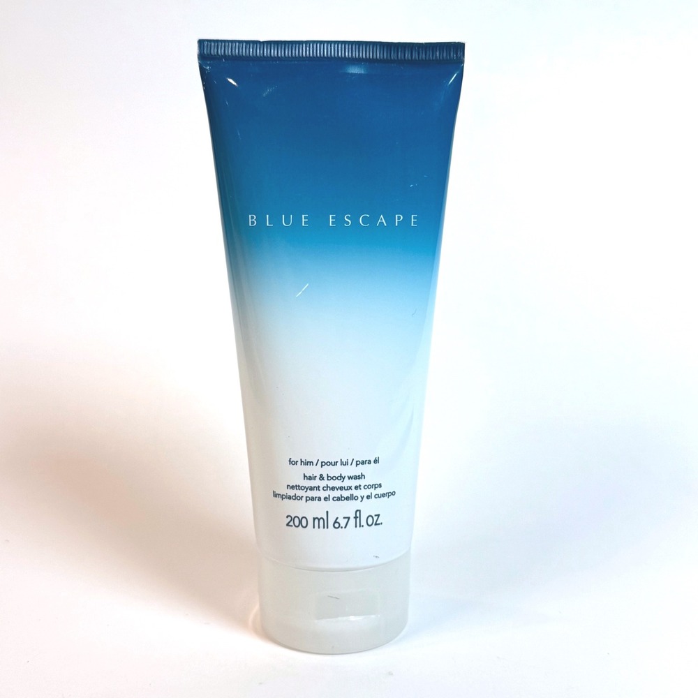 Avon Blue Escape for Him Hair & Body Wash 6.7 fl oz Mens Sealed Tube
